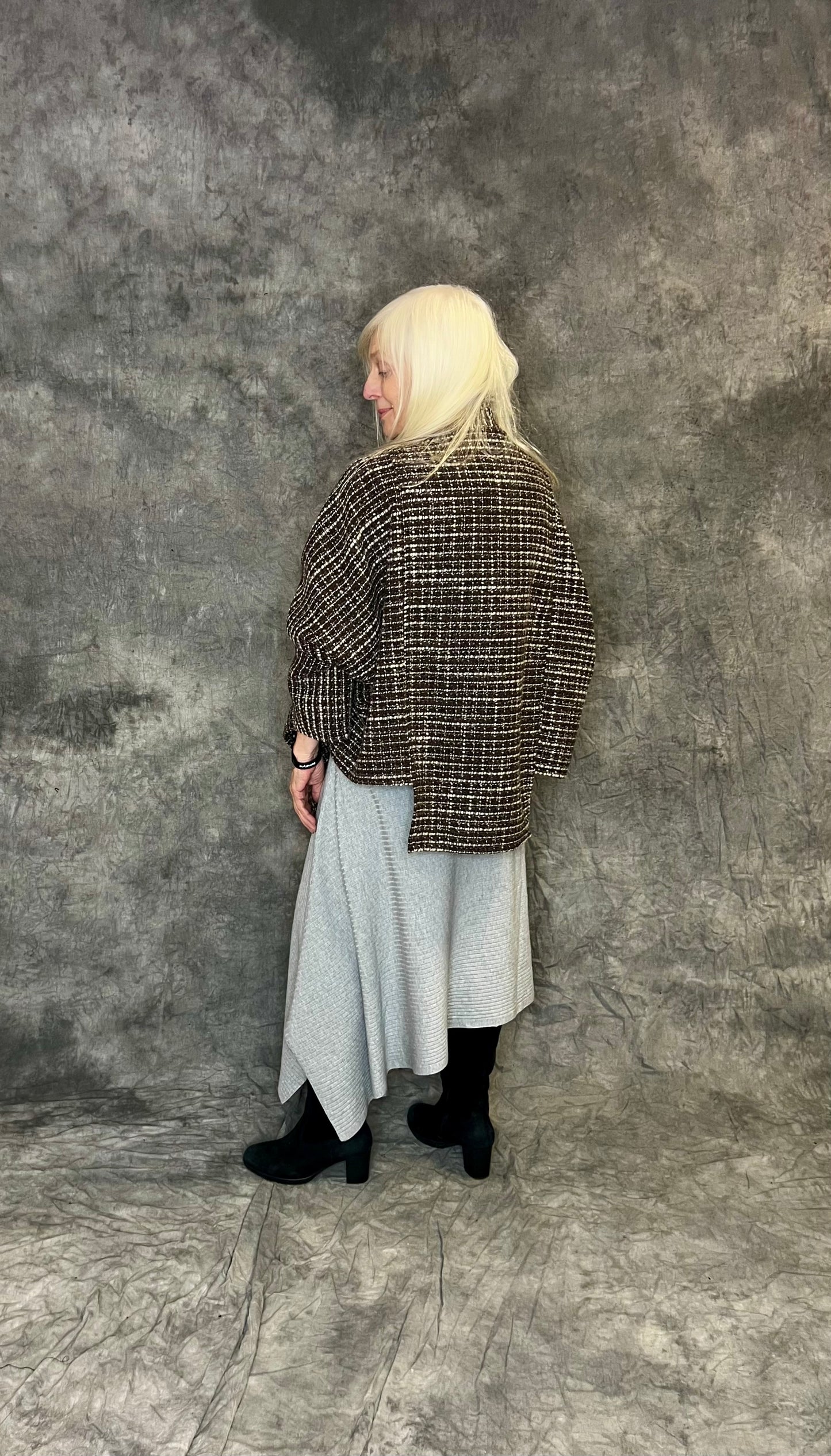 Terry Macey Tokyo Jacket in Brown and Natural Wool