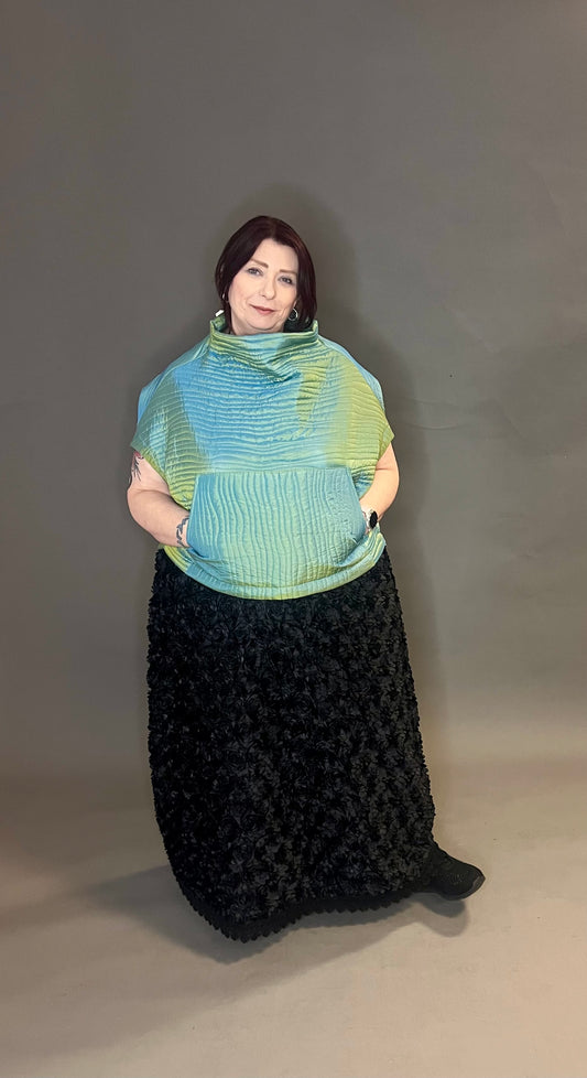 Belle & Bracken Speciality Overtop in Iridescent Quilted Fabric