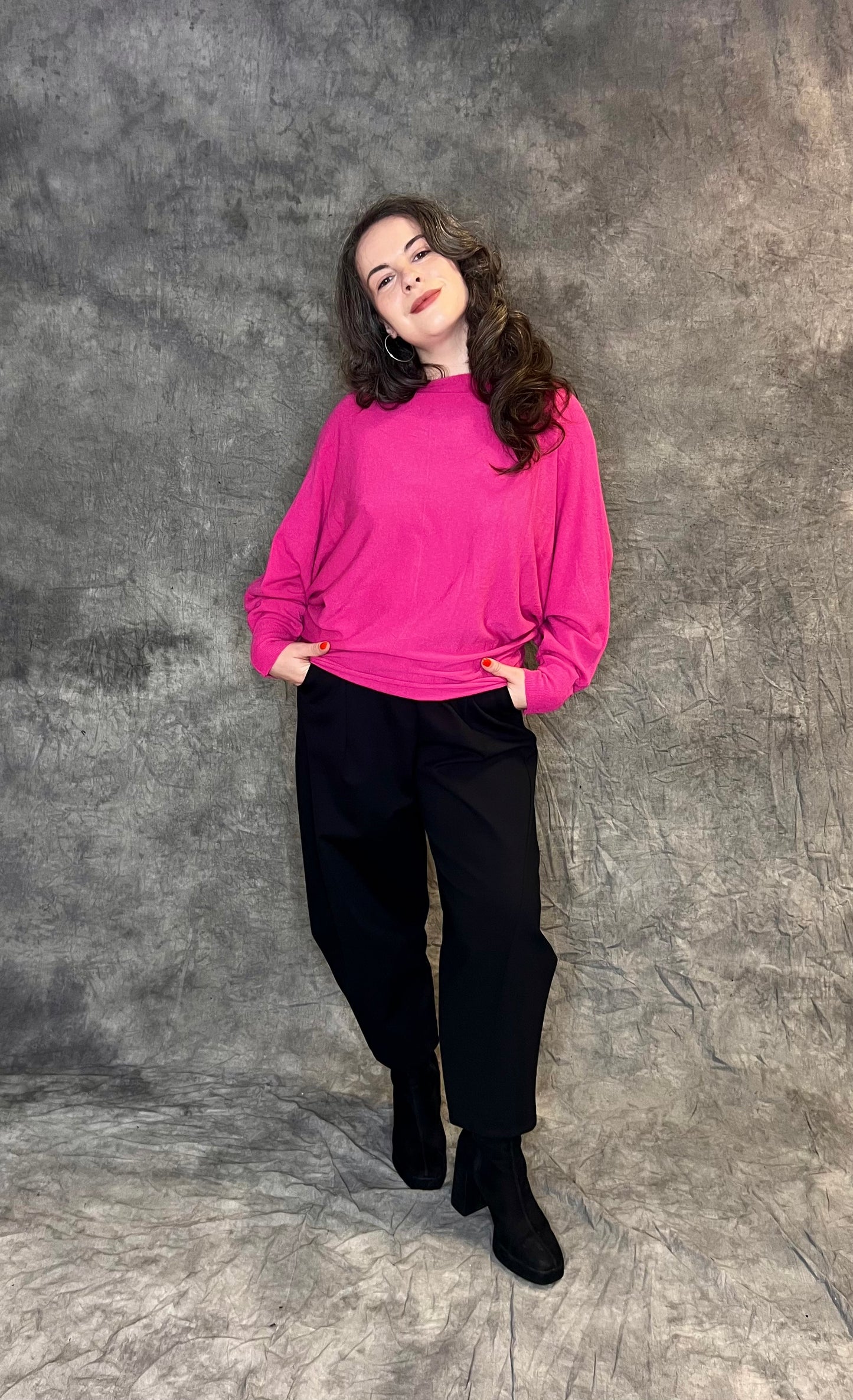 Made In Italy Batwing Fine Knit (colour options available)