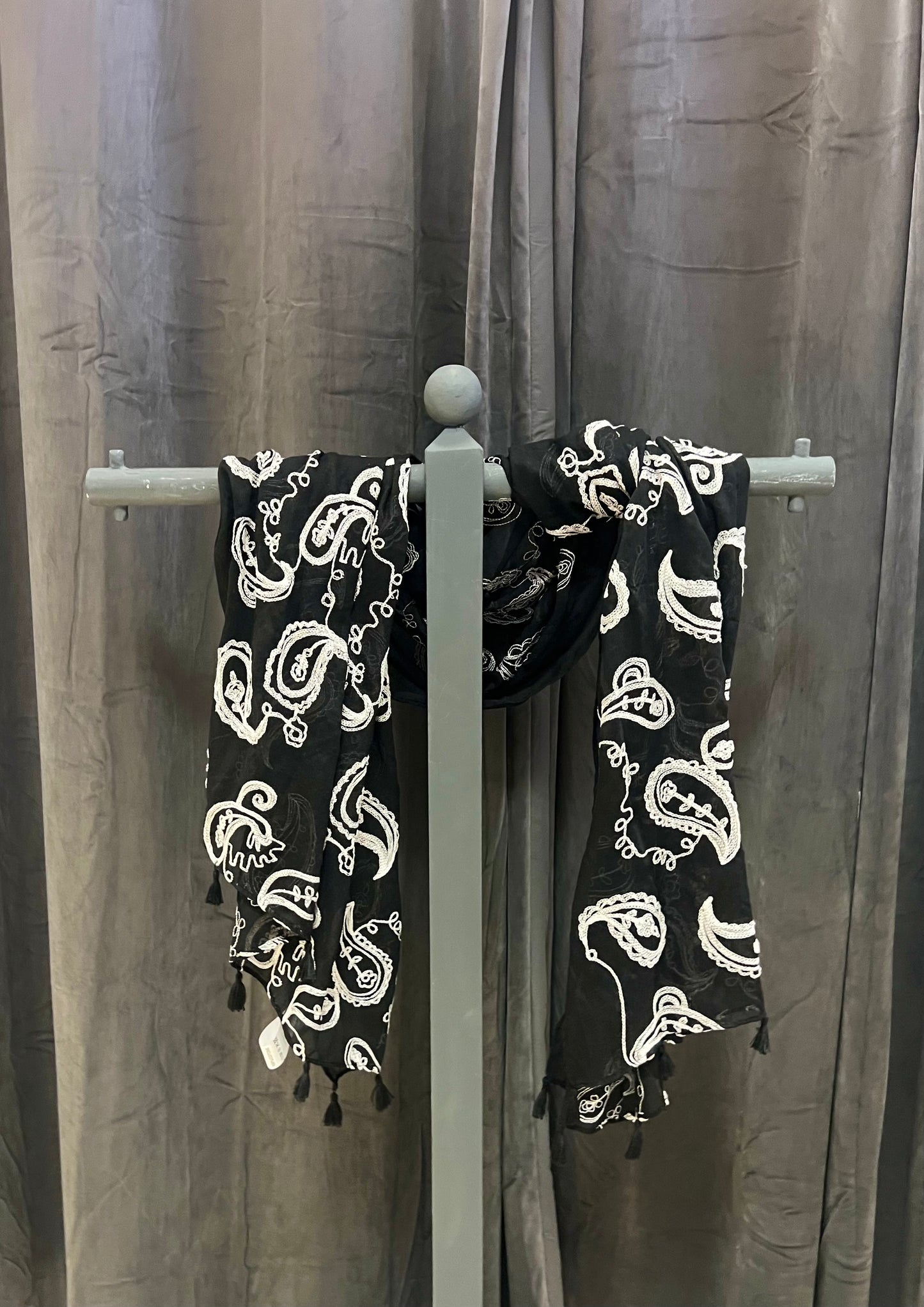 Provocation Patterned Scarf with Tassels (colour options available)