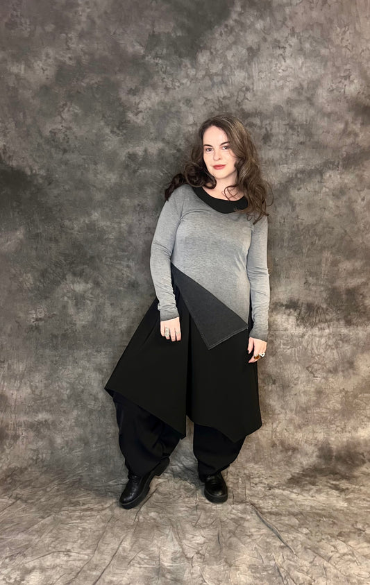 Provocation A-Symmetric Hem Fine Knit