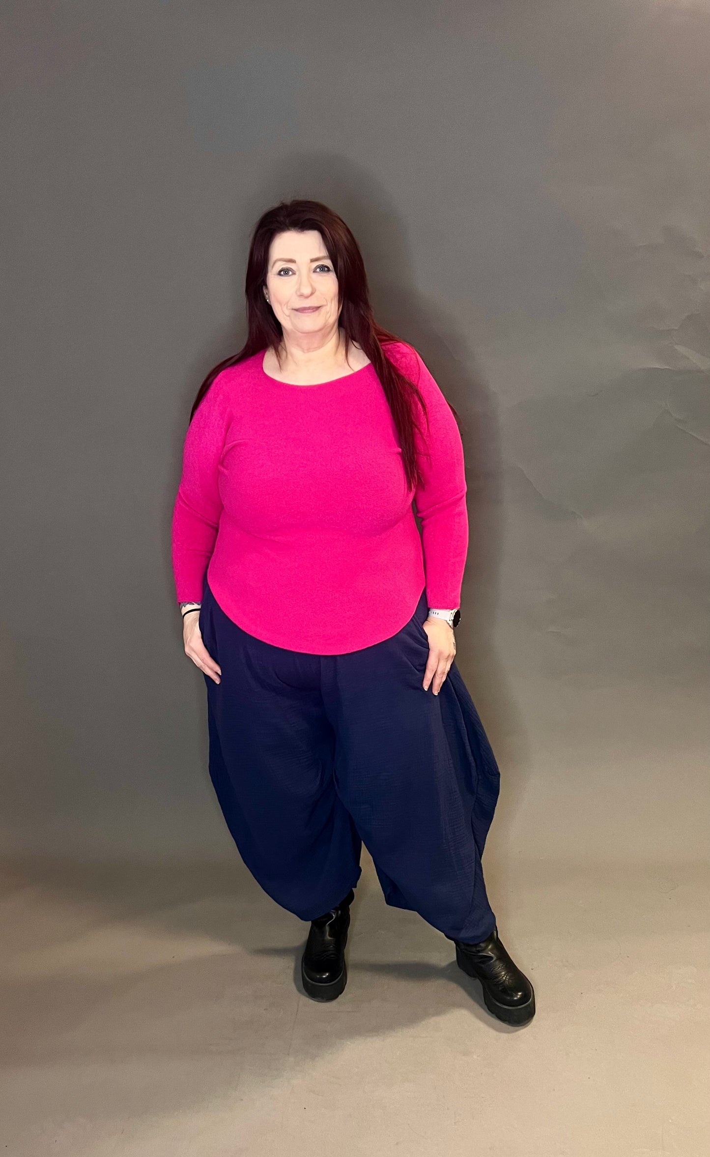 Made In Italy Basic Round Neck Knits (colour options available)