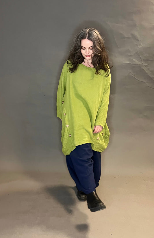 New Collection Oversized Waffle Fabric Tunic (colour options available)