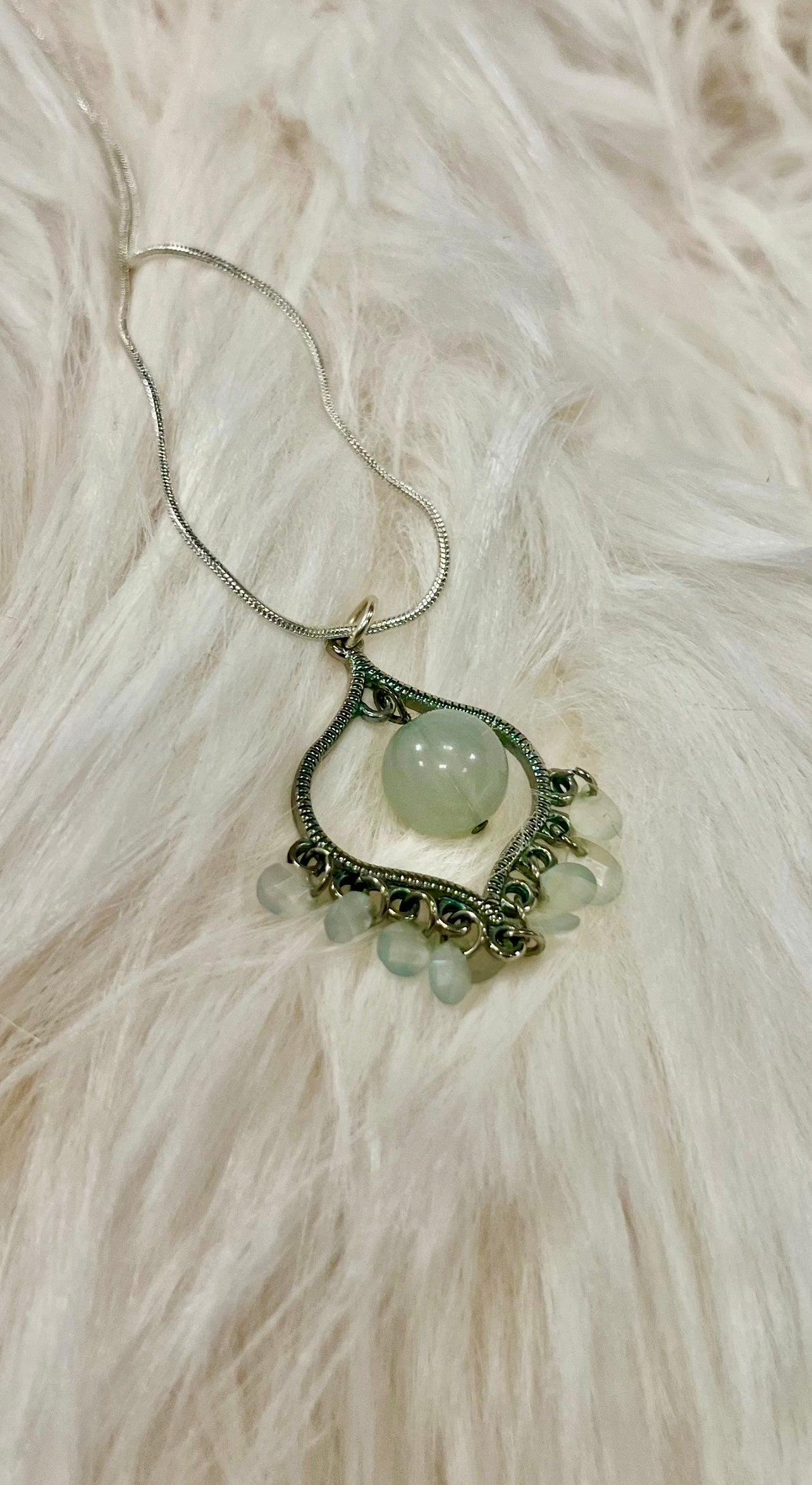 Medium Crystal Pendant Necklaces by Gill M (different options available)