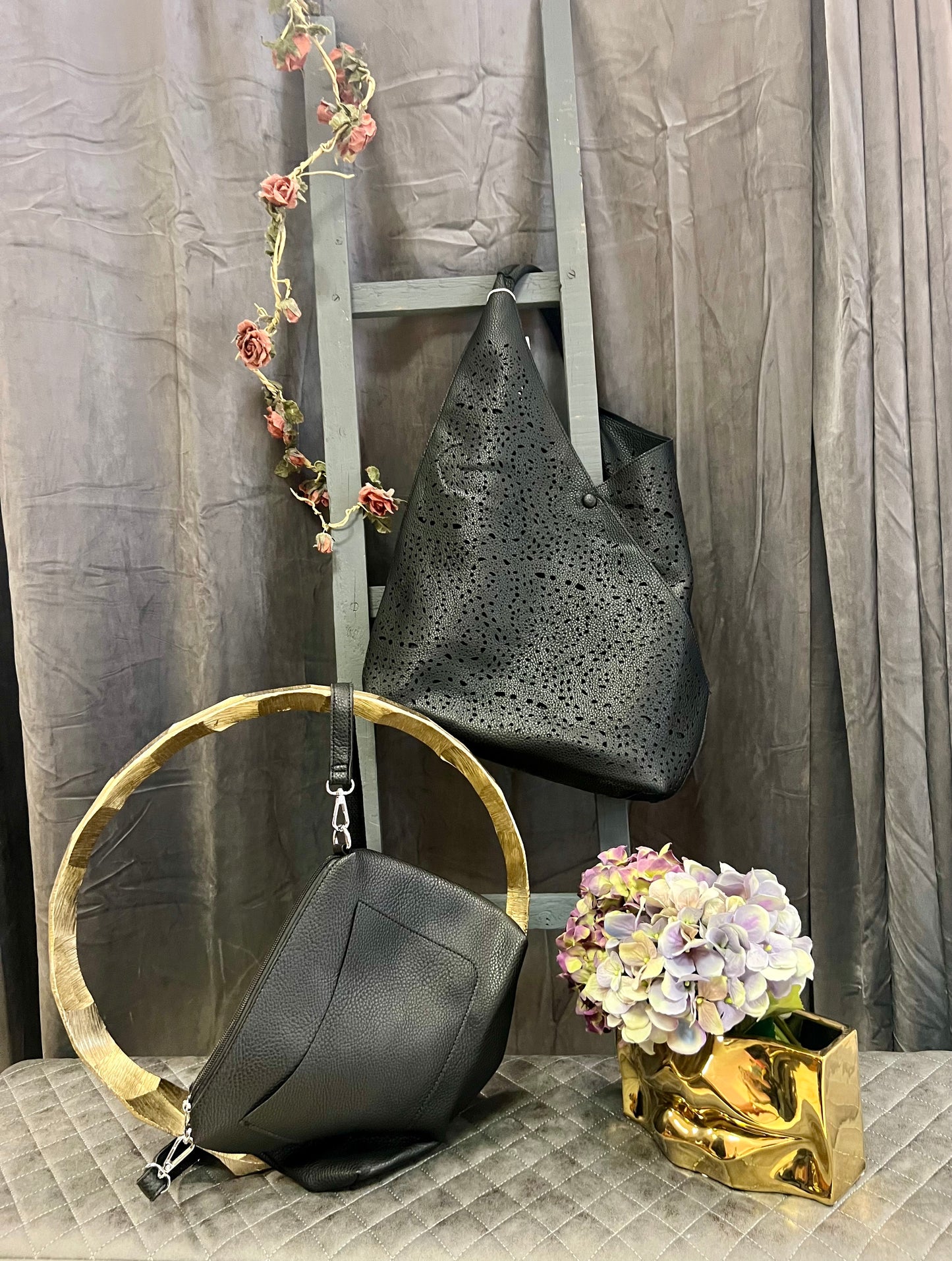 Crazy Girl Slouch Handbag with Matching Messenger Bag