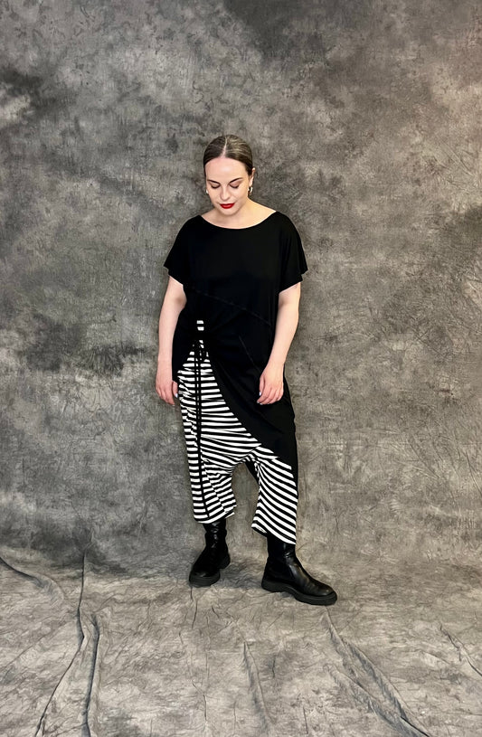 Provocation Striped Harem Trousers