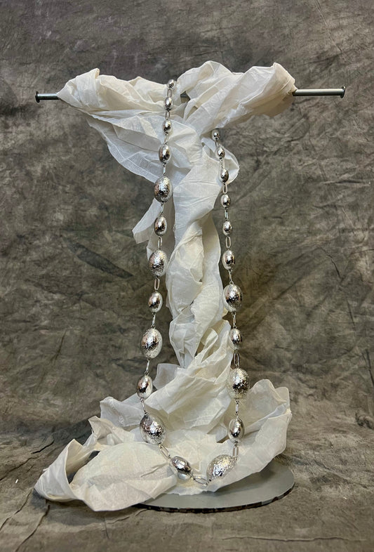 Provocation Long Silver Beads