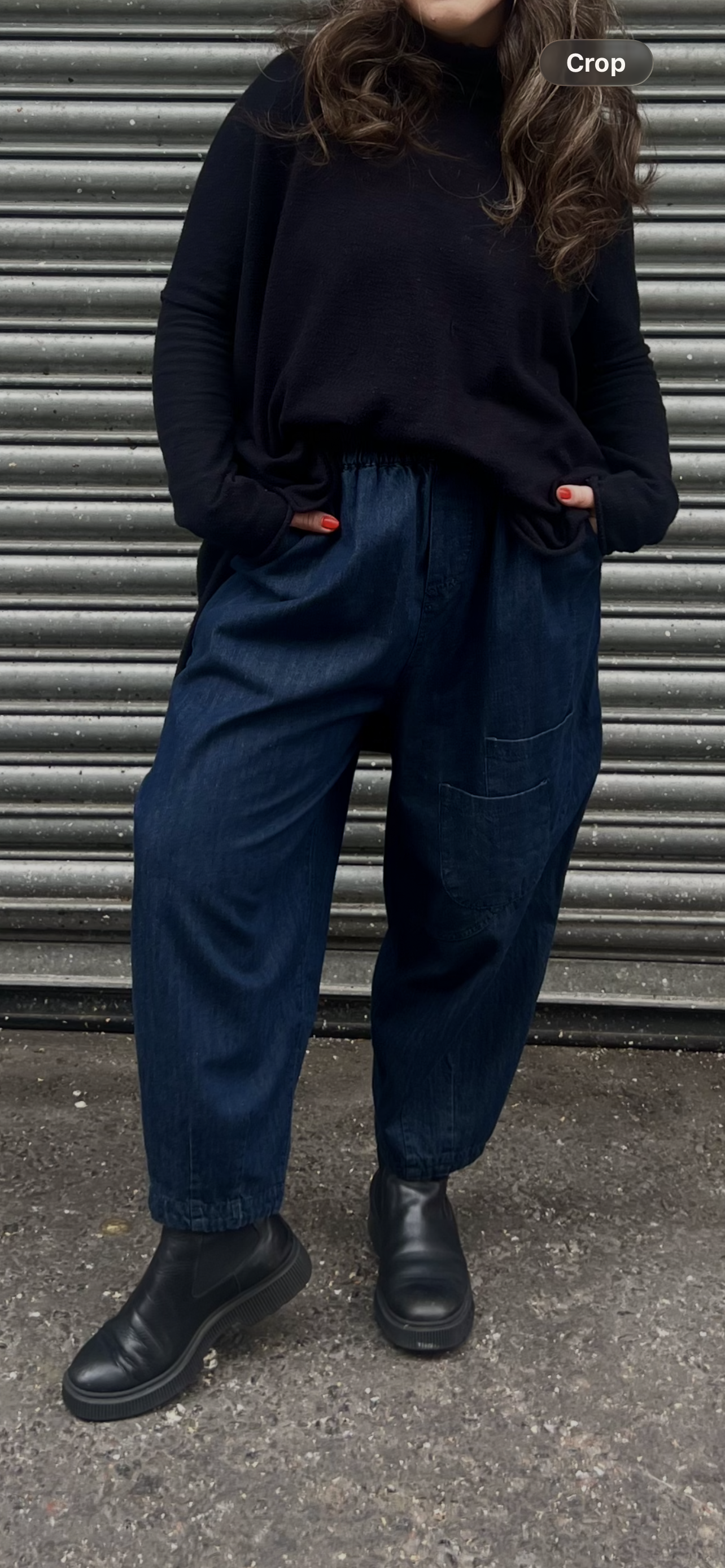 Bella Blue Narrow Leg Barrel Denims