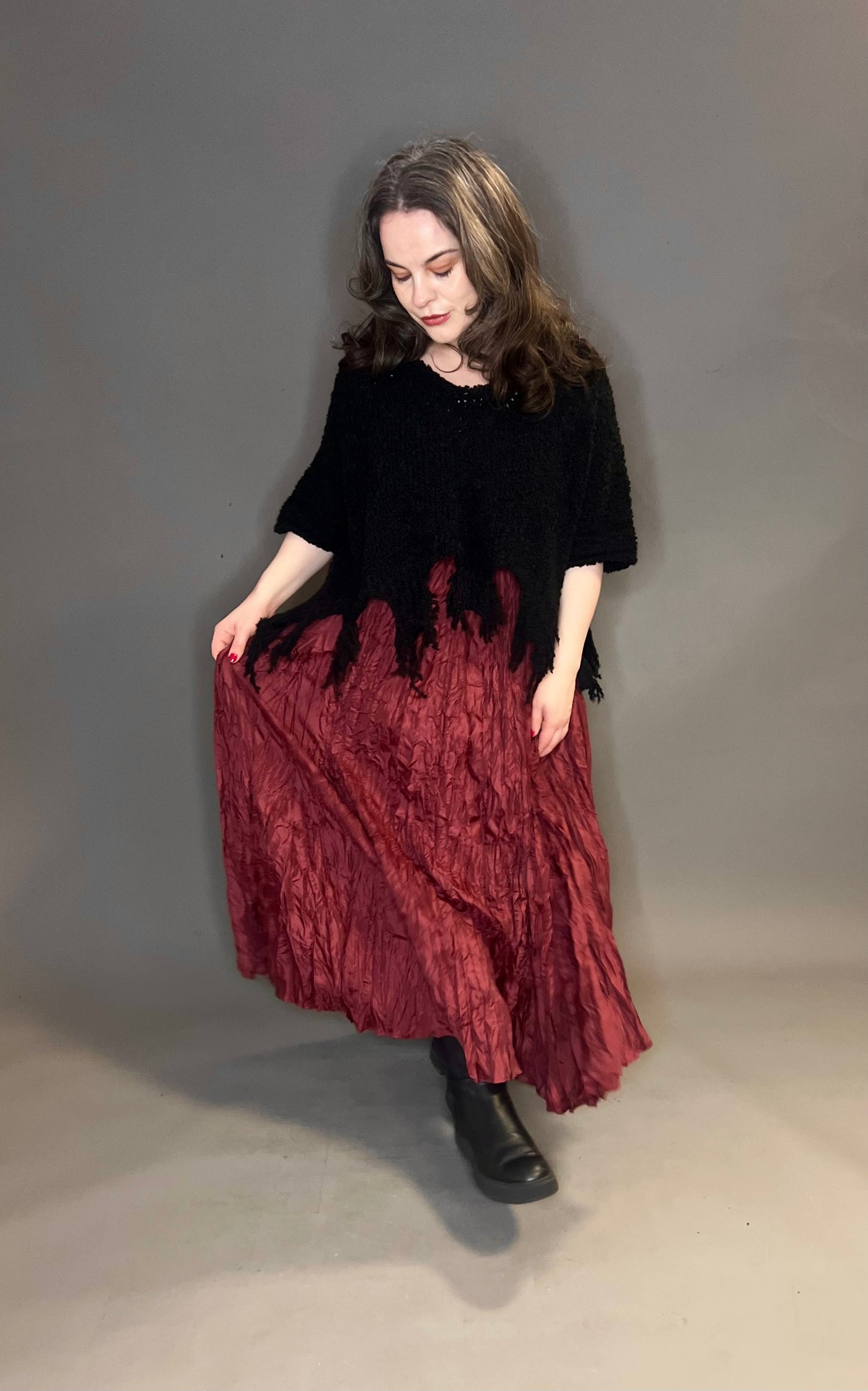 ID Clothing Crinkle Fabric Skirt (colour options available)