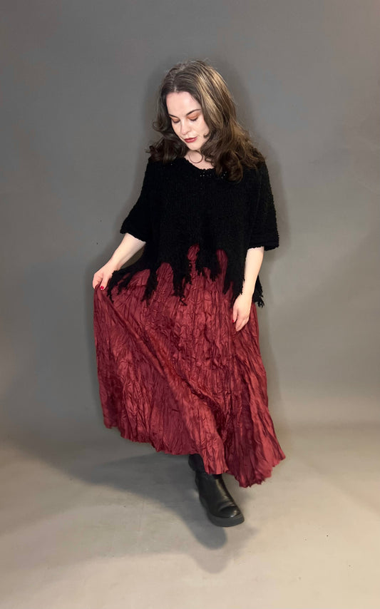 ID Clothing Crinkle Fabric Skirt (colour options available)