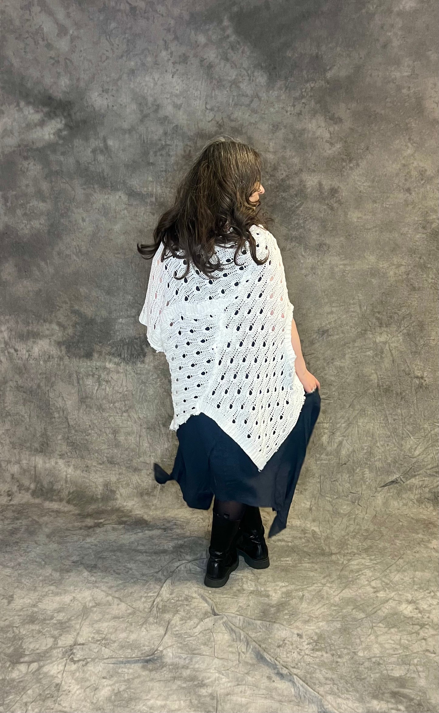 Provocation Ragged Poncho (colour options available)