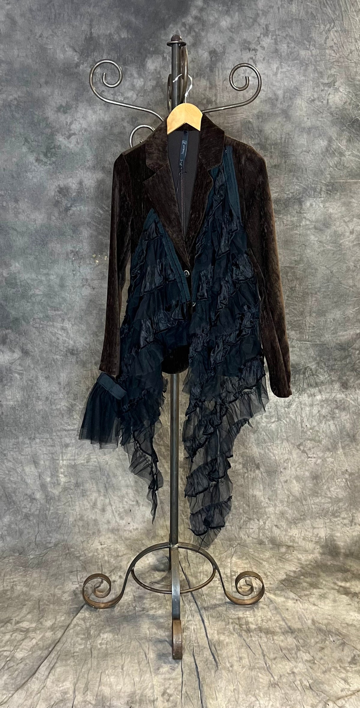 Provocation Blazer with Tulle Trim