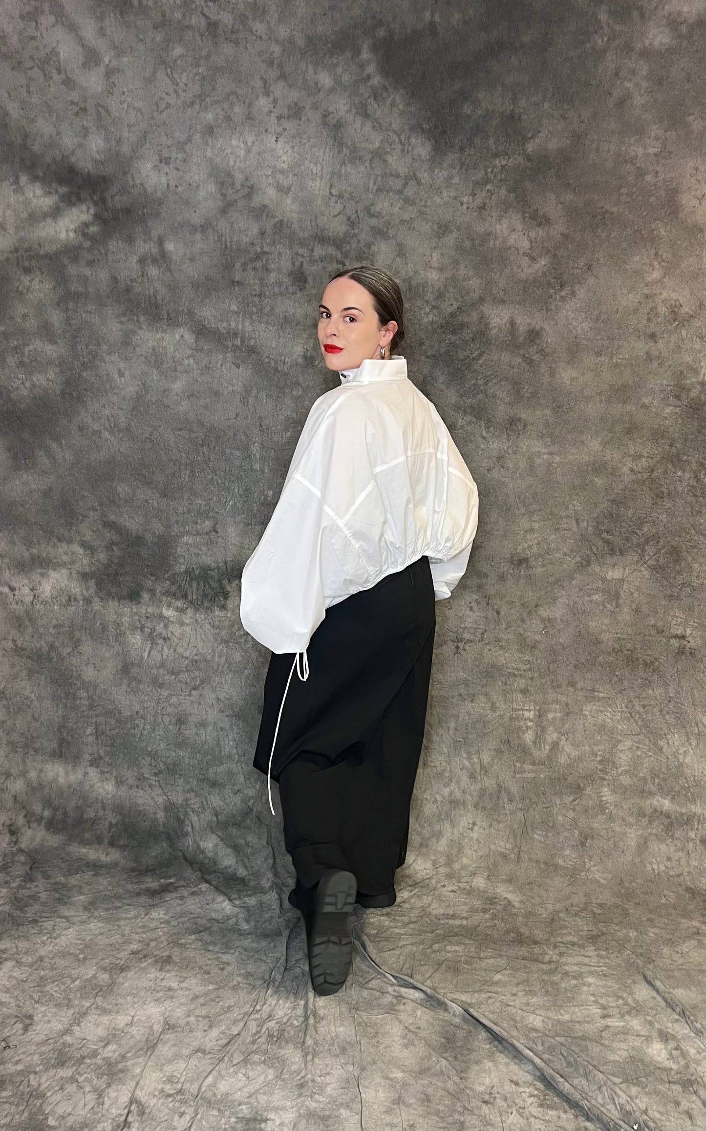 Provocation Cropped Shirt with Ties (colour options available)