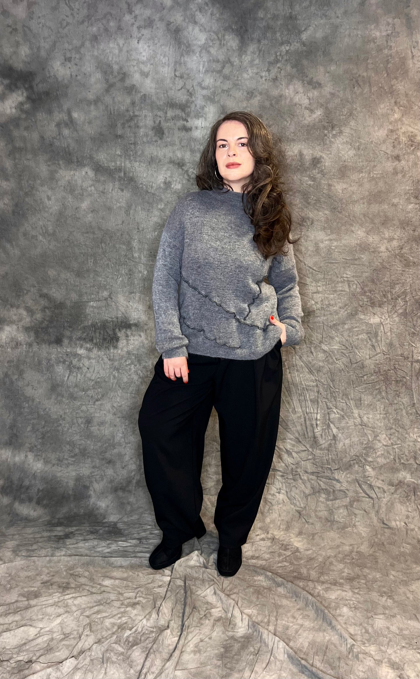 Provocation Super Soft Knit with Contrasting Design Detail (colour options available)