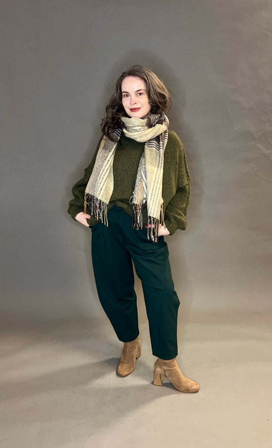 Crazy Girl Super Soft Checked Scarves