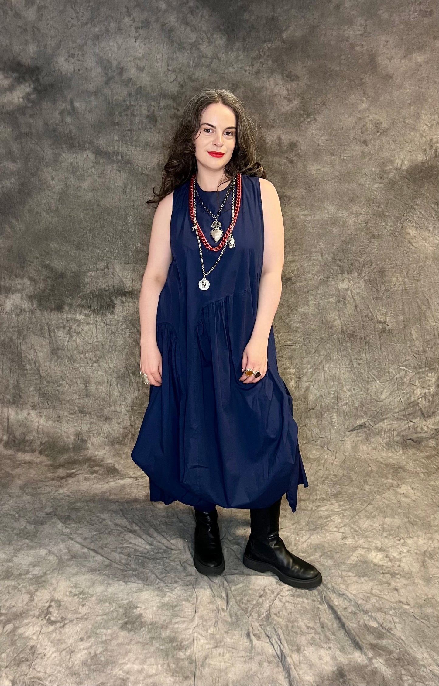 Provocation Silver Heart and Red Chain Necklace