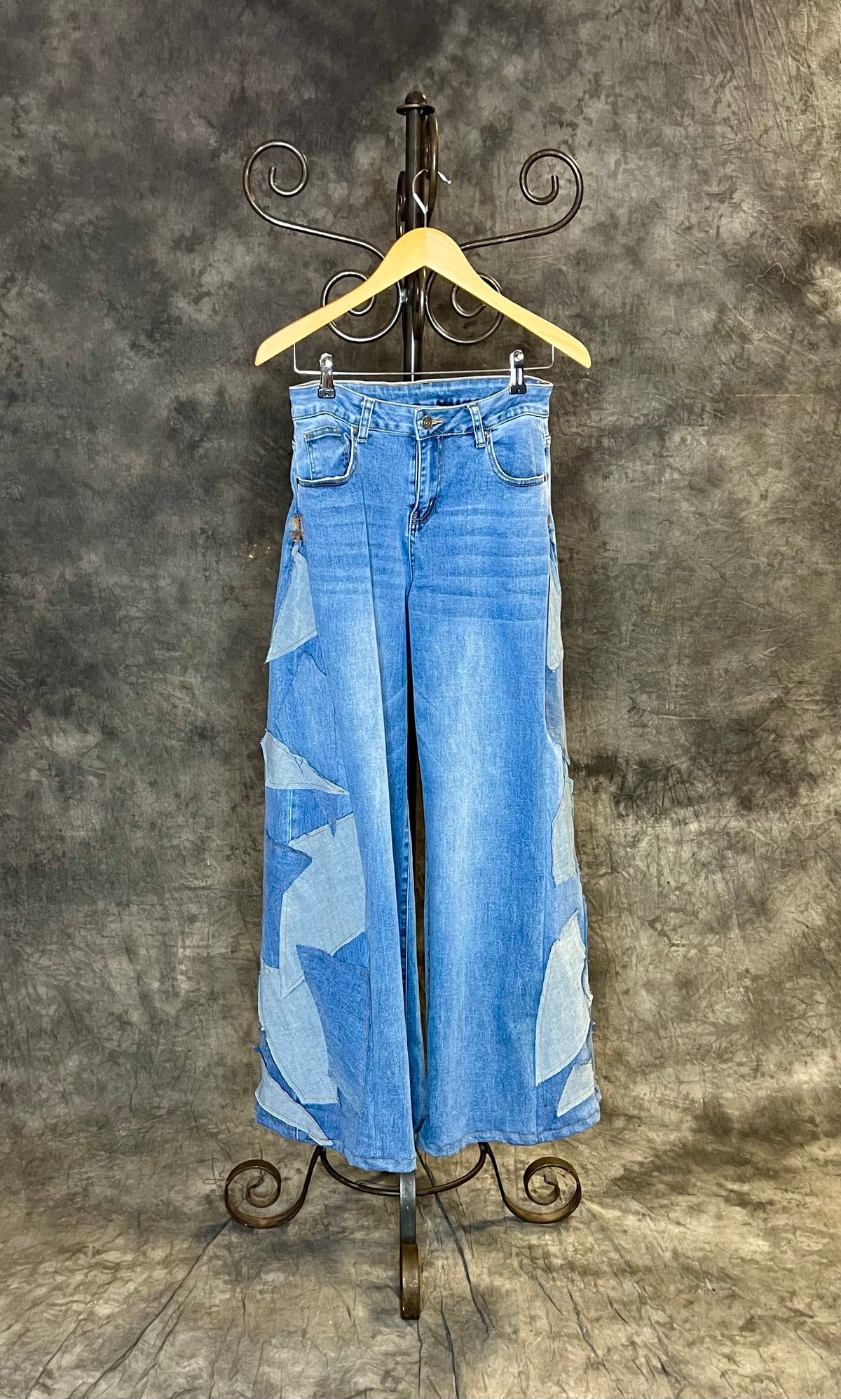 Provocation Patchwork Flare Denims