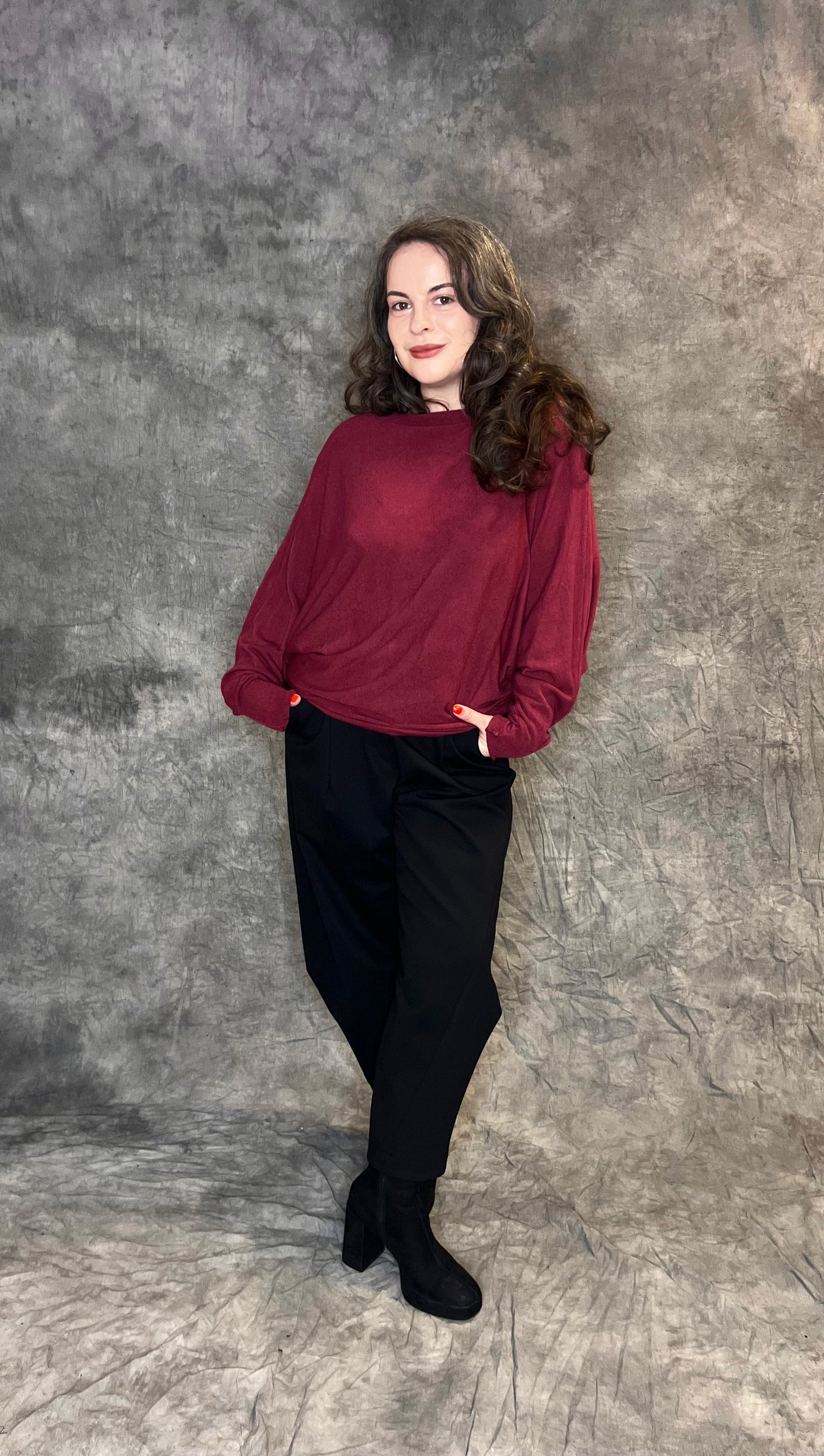 Made In Italy Batwing Fine Knit (colour options available)