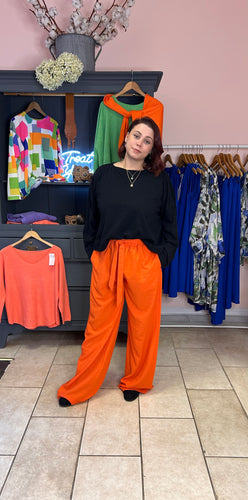 Out Of Xile Orange Wide Leg Trousers
