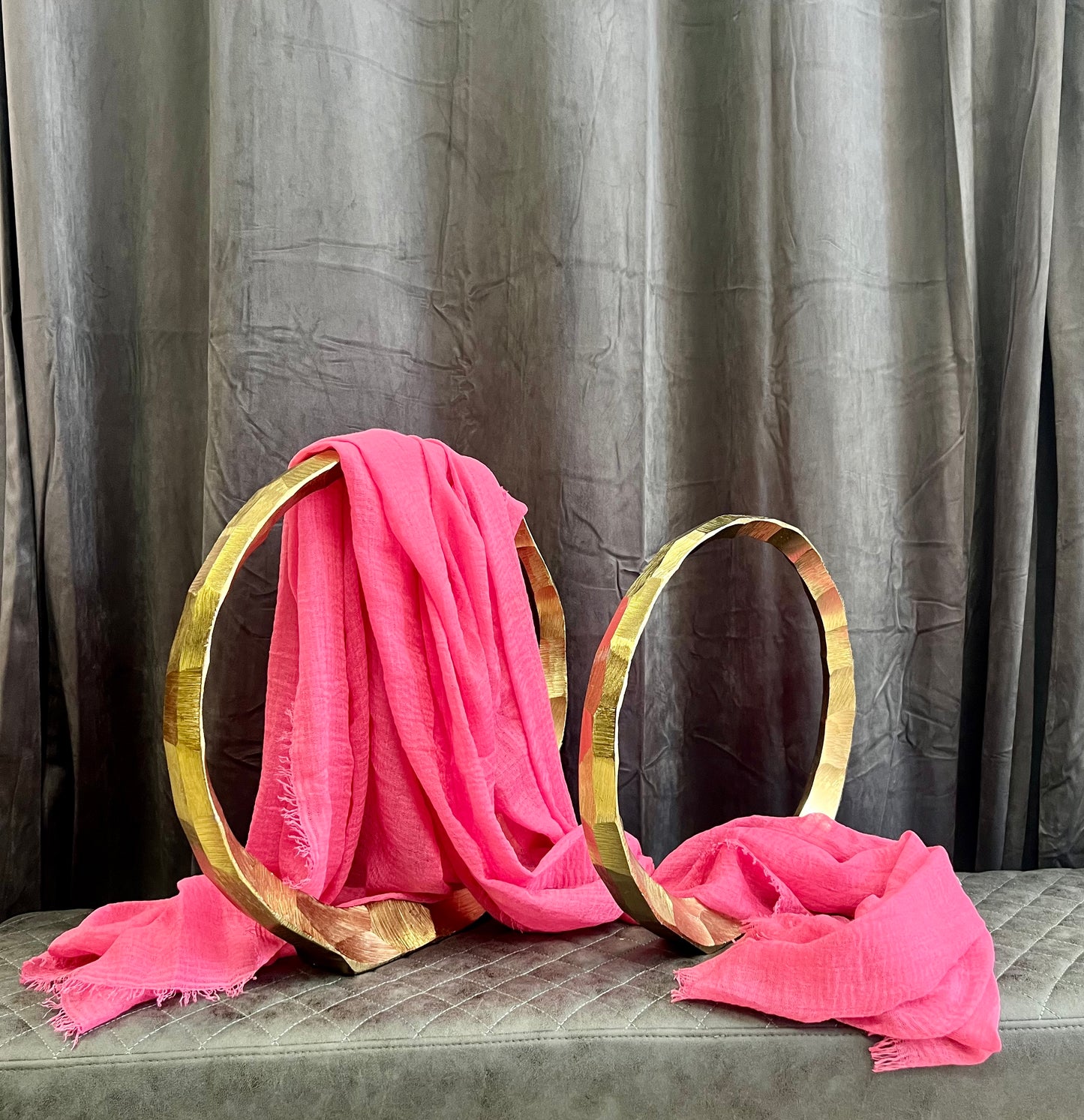 Crazy Girl Soft Block Colour Scarves