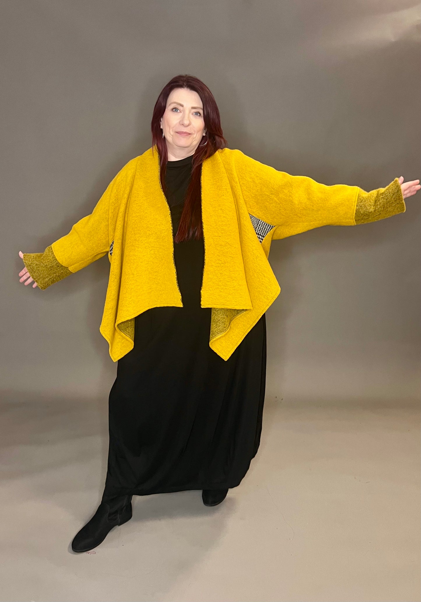 Terry Macey Tokyo Jacket in Mustard Wool