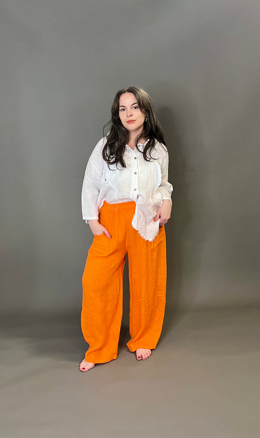 Love My Fashions Linen Trousers with Pockets