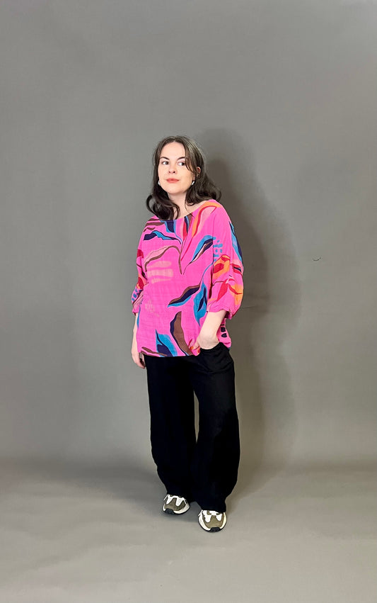Made in Italy Patterned Top