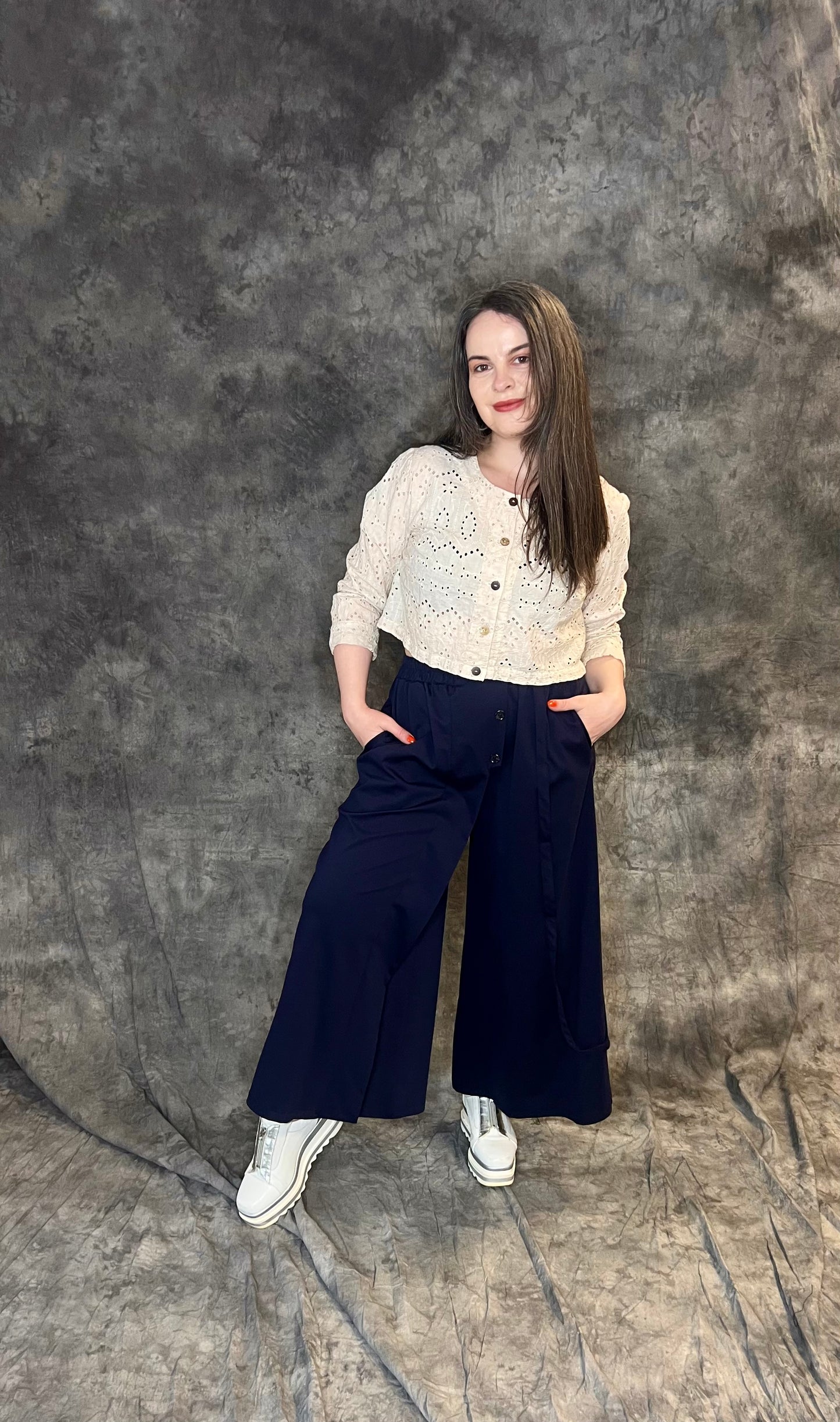 ID Clothing Palazzos with Buttons