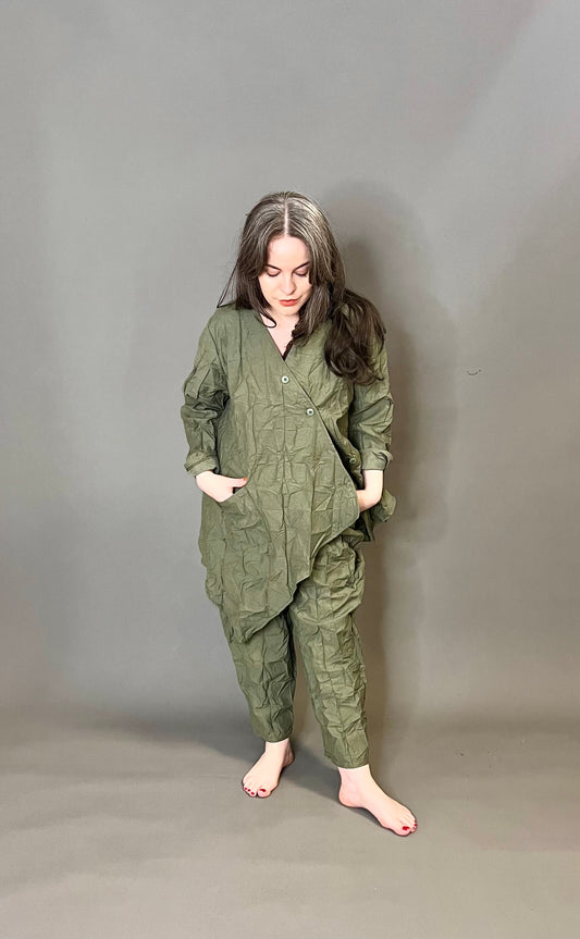ID Clothing Crinkled Fabric Jacket