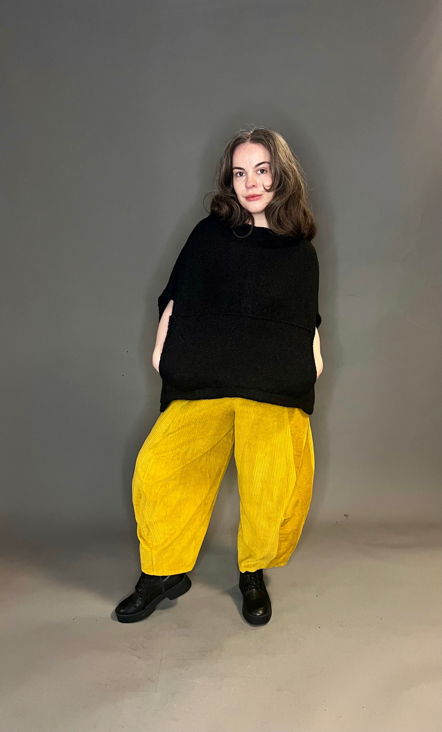 Terry Macey Turin Trousers in Gold Jumbo Cord