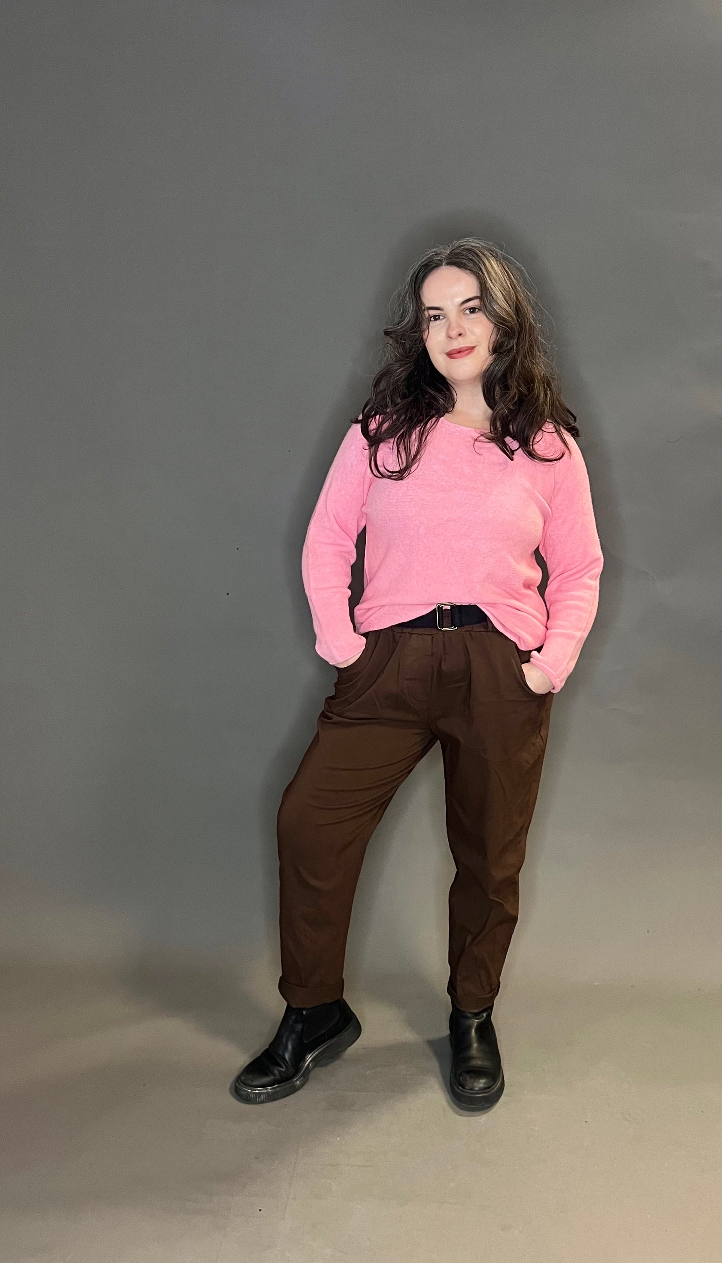 Made In Italy Basic Round Neck Knits (colour options available)