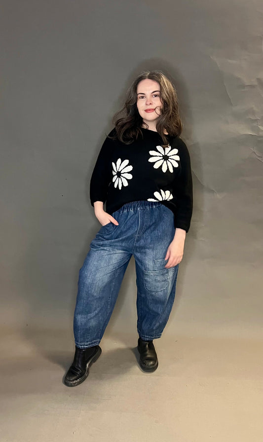 Made In Italy Flower Jumper