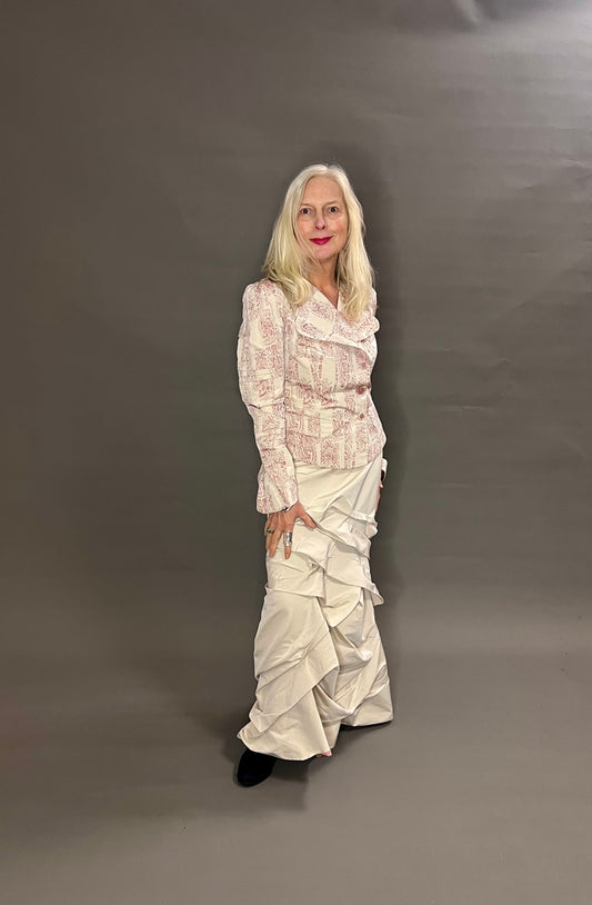 Sylvia Heiss 2-Piece Blazer and Skirt Suit