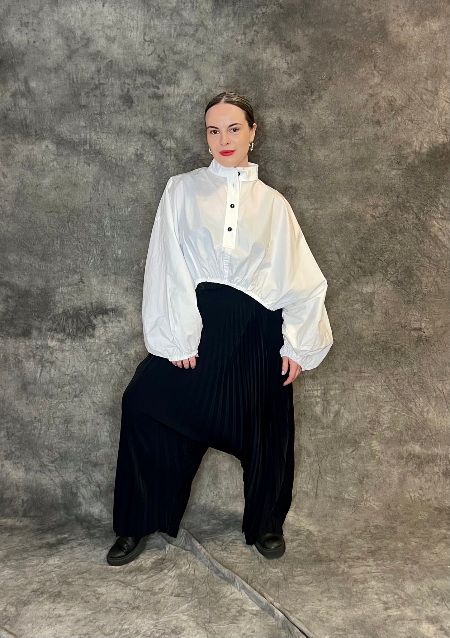 Provocation Pleated Harem Trousers (colour options available)