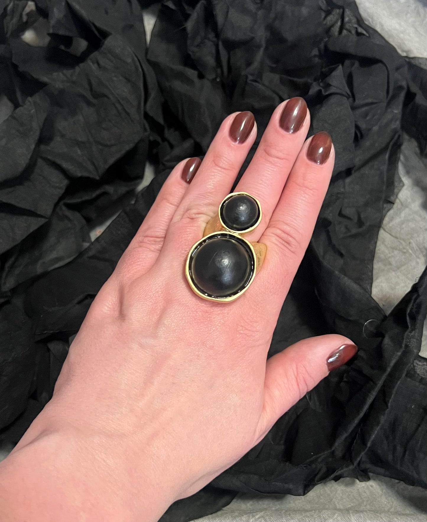 Provocation Large Double Circle Ring