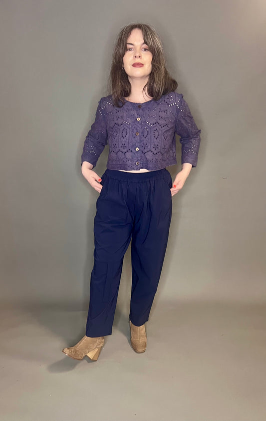 Eira Cotton Eyelet Jacket