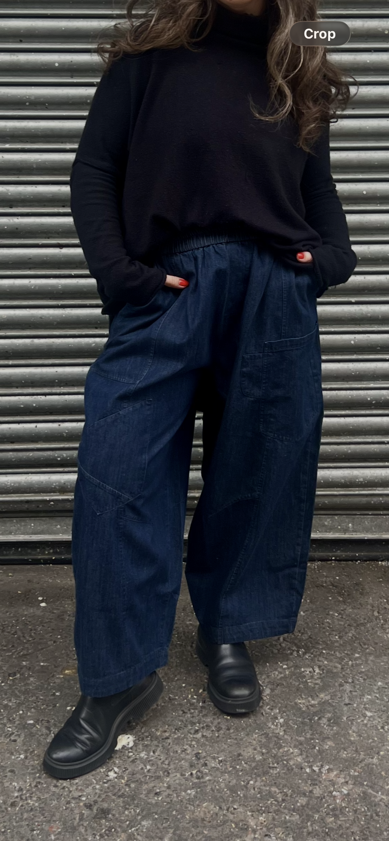 Bella Blue Wide Leg Barrel Denims