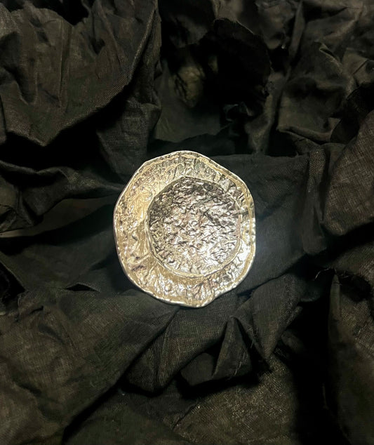 Provocation Silver Disc Ring