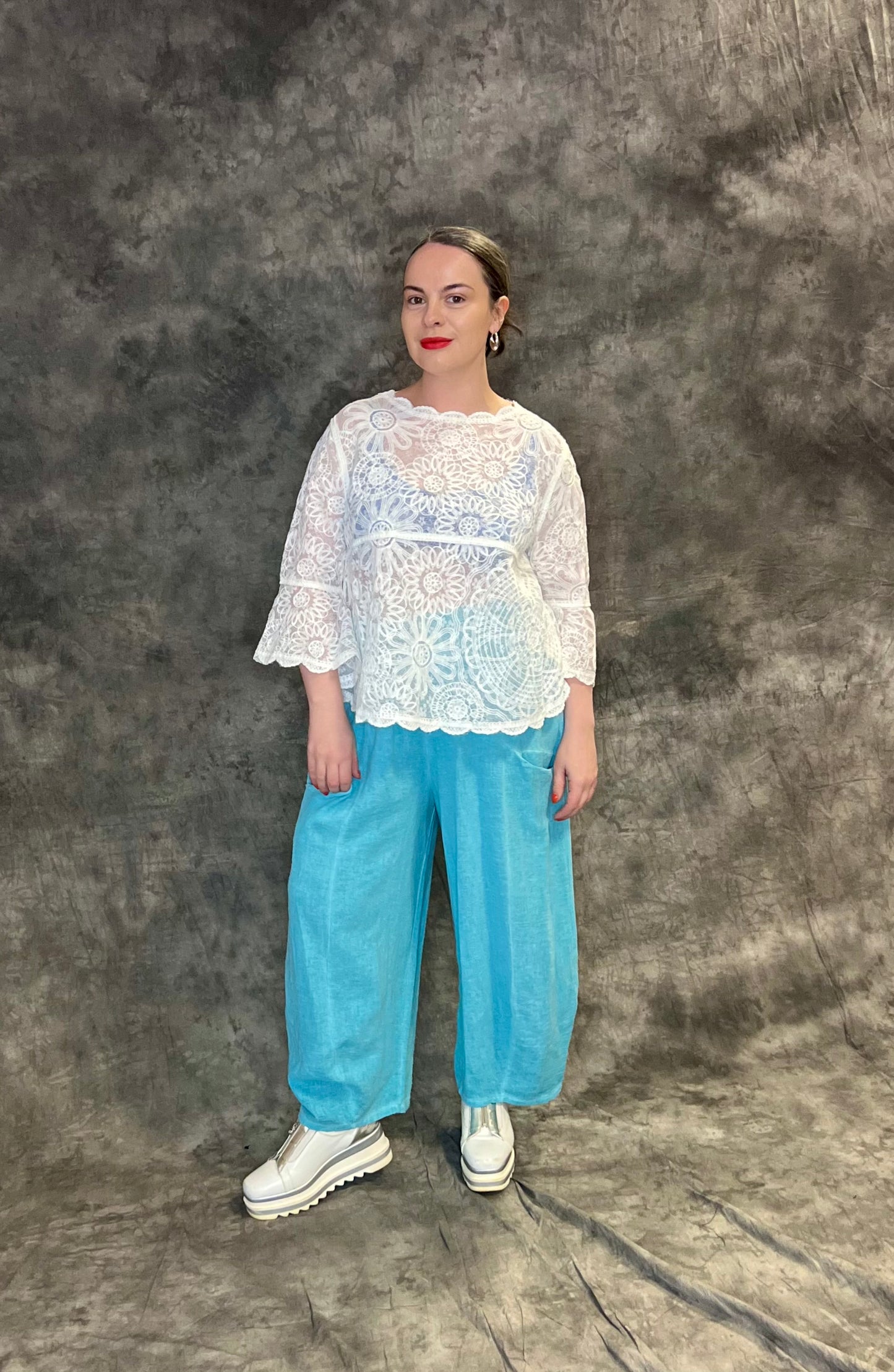 Made In Italy Puro Lino Trousers (colour options available)