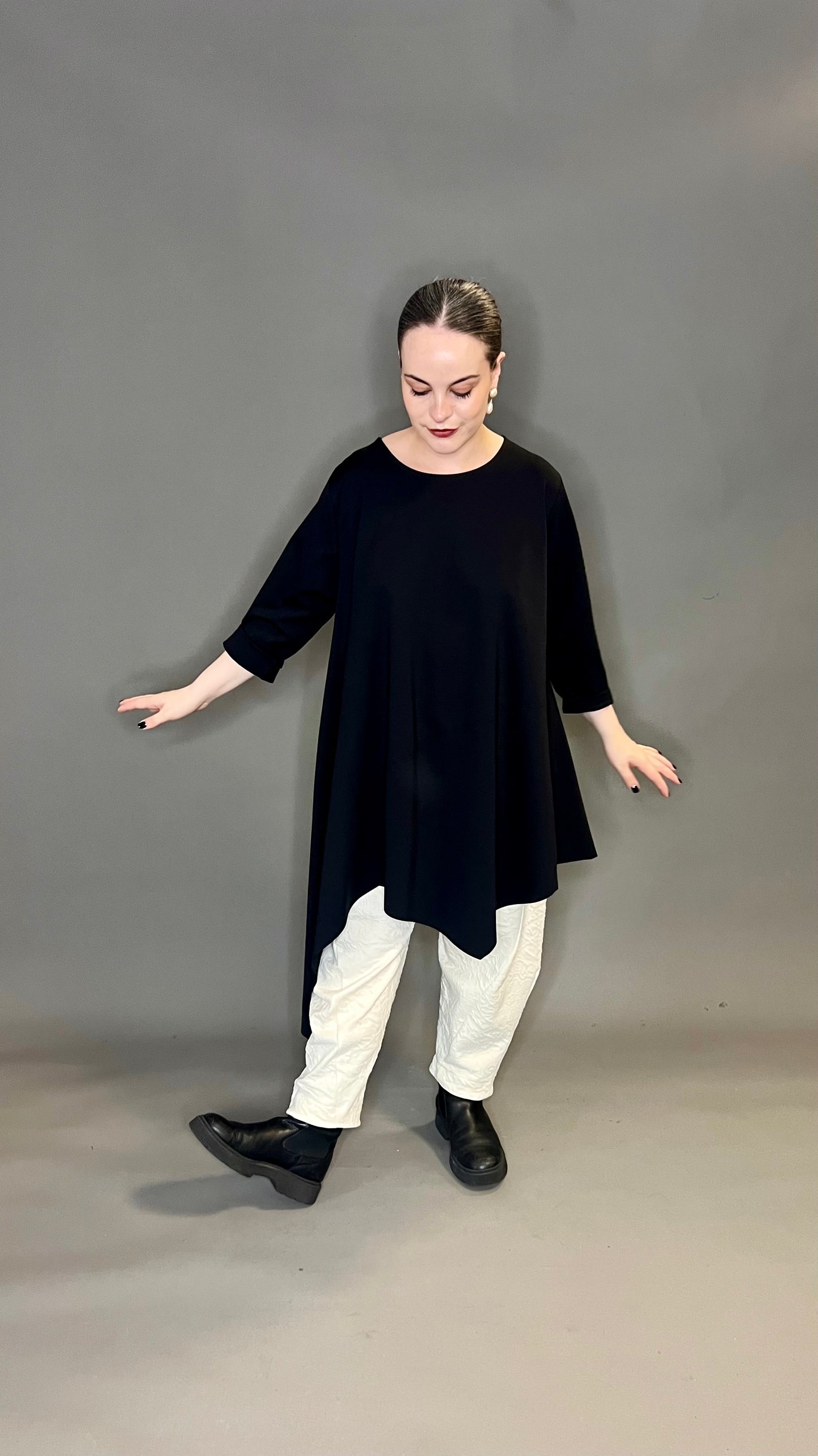 ID Clothing A-Symmetric Hem Top (colour options available)
