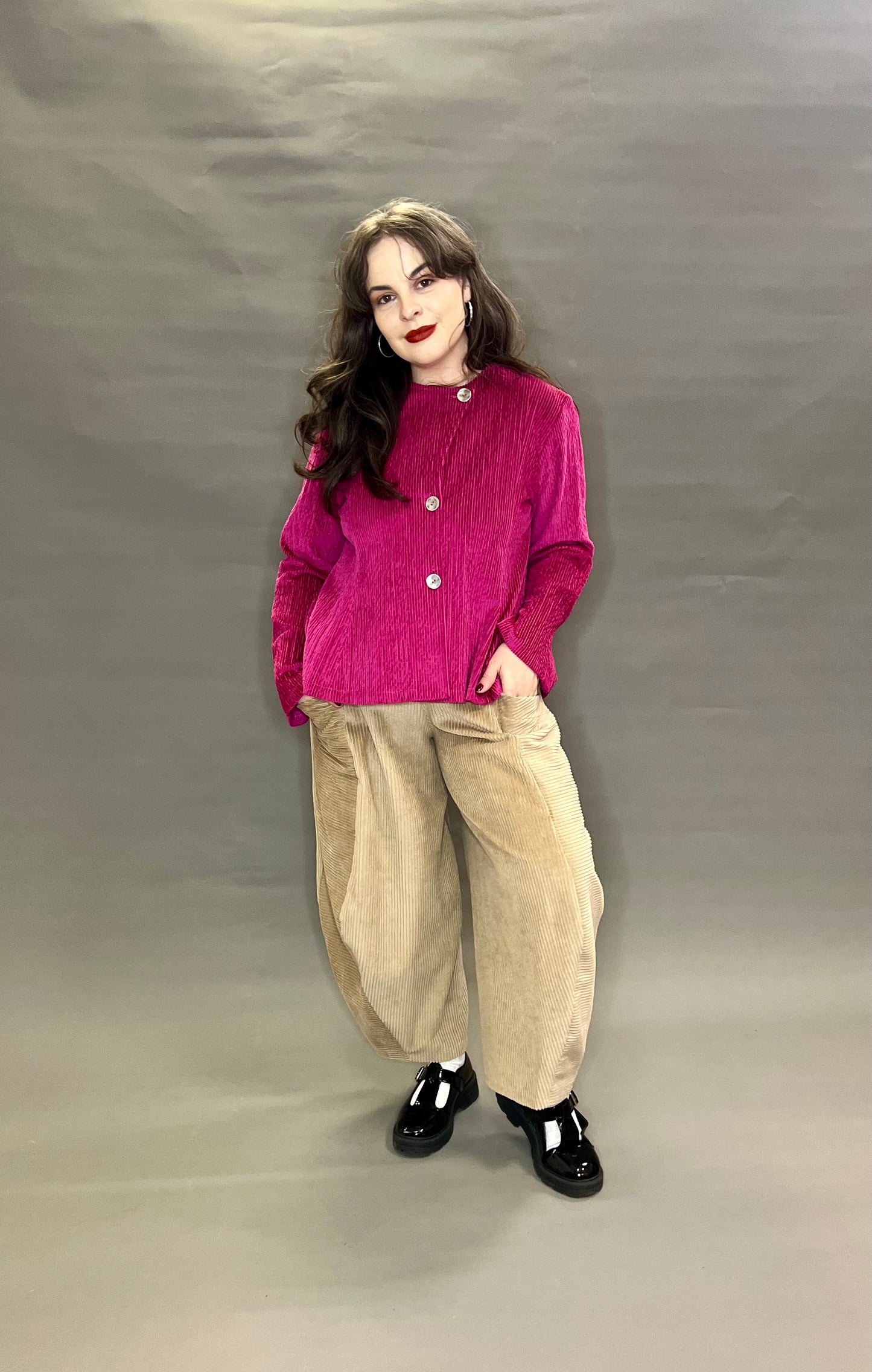 Terry Macey Dior Jacket in Pink Cord