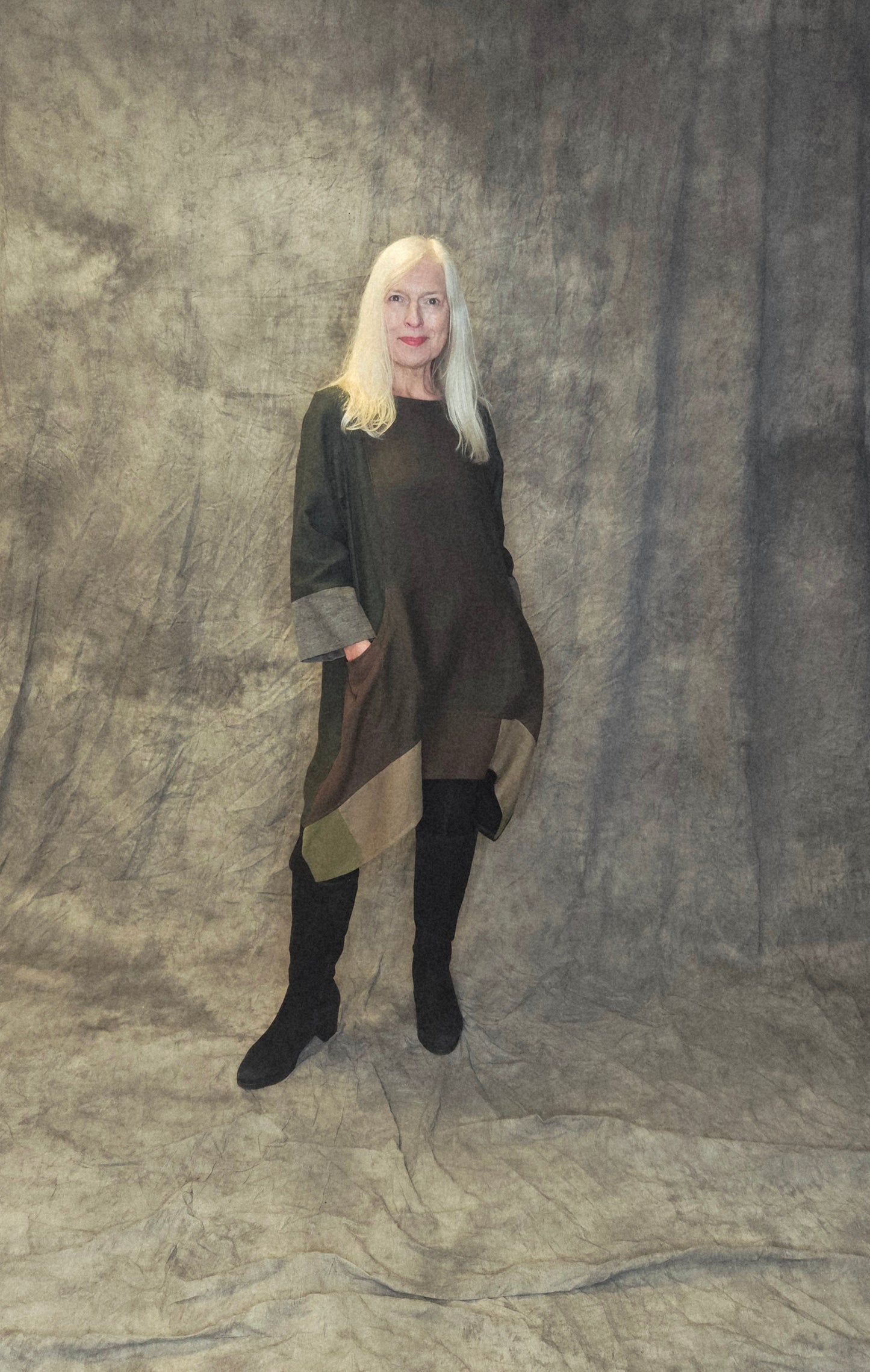 Terry Macey Emily Tunic in forest Green