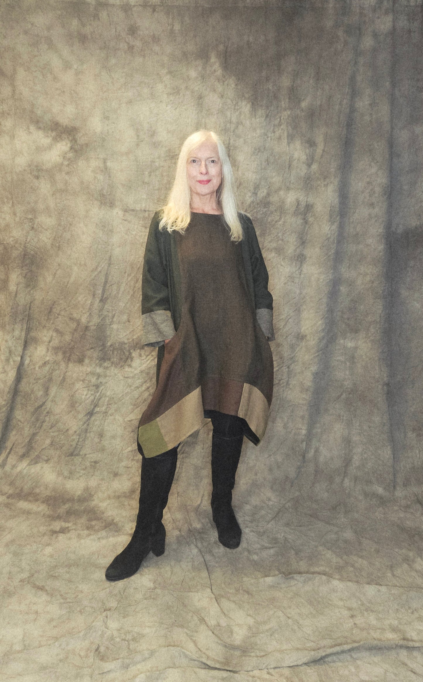 Terry Macey Emily Tunic in forest Green