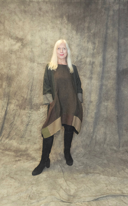 Terry Macey Emily Tunic in forest Green